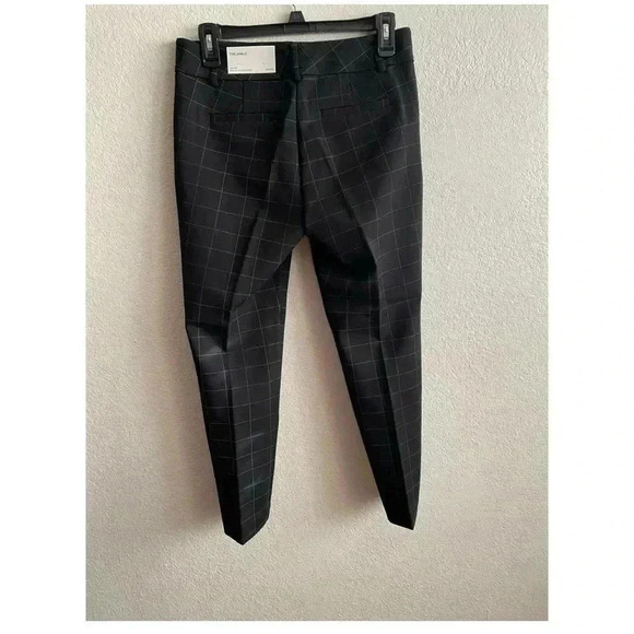 🆕 ANN TAYLOR FACTORY Black Windowpane Ankle Skinny Pants 2P🆕 - Picture 3 of 16
